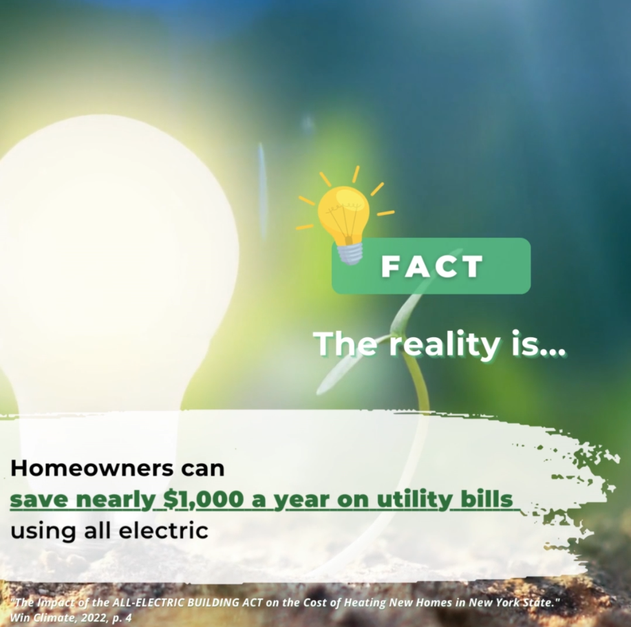 Homeowners can save nearly $1,000 a year on their heating bills by living in electric-heated homes!